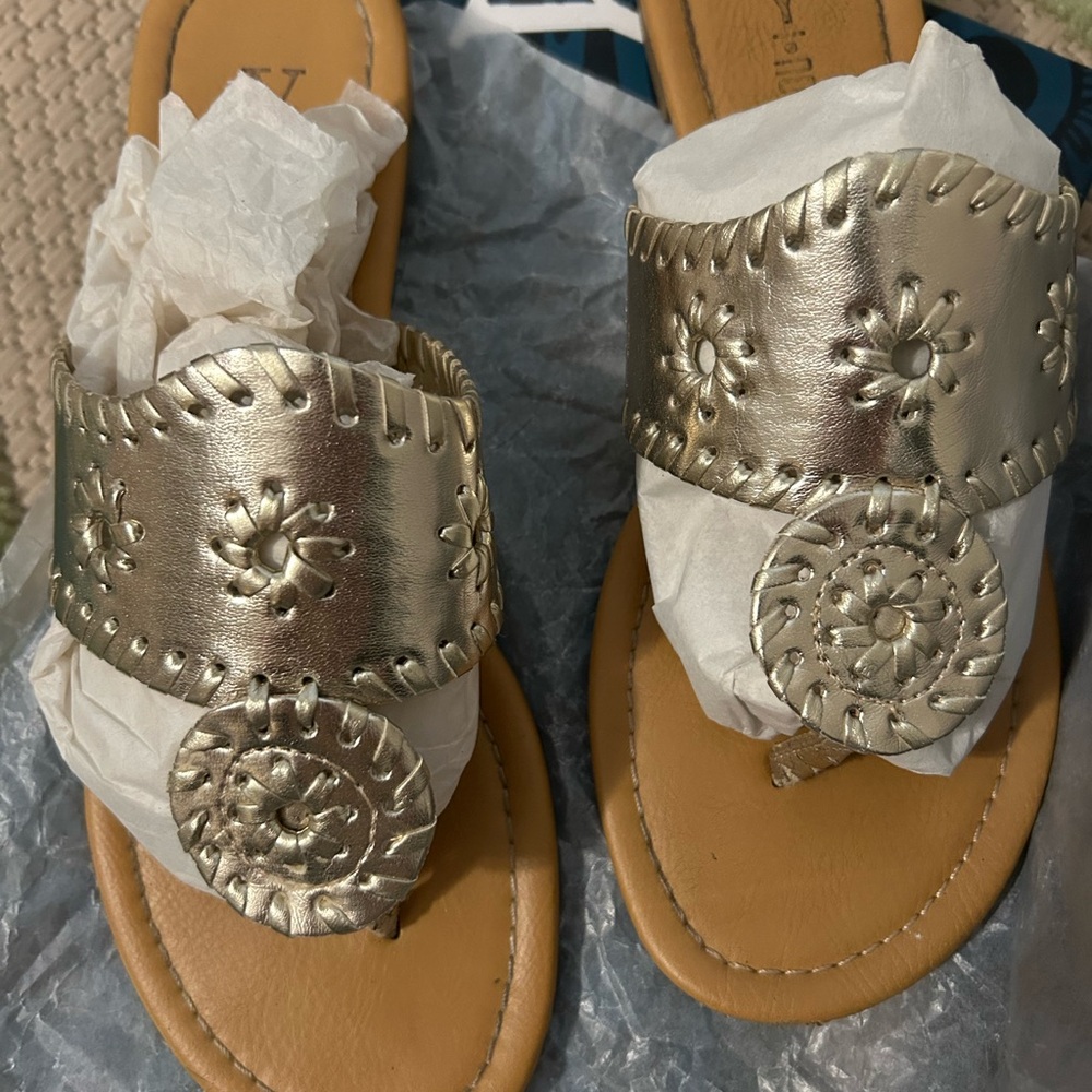 Gold Embellished Women's Sandals